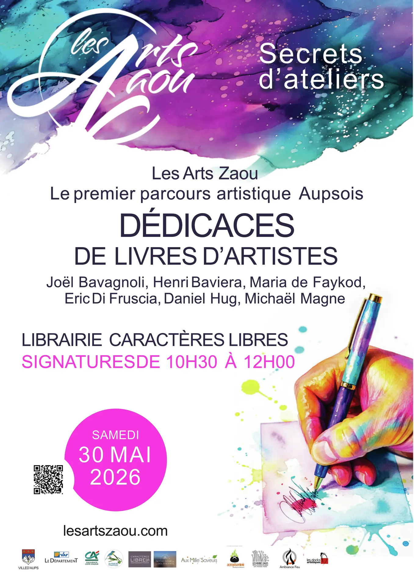Dédicaces de livres d’artistes