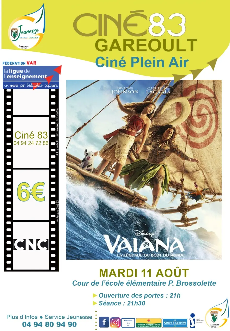 Ciné plein air : Vaiana - La légende du bout du monde