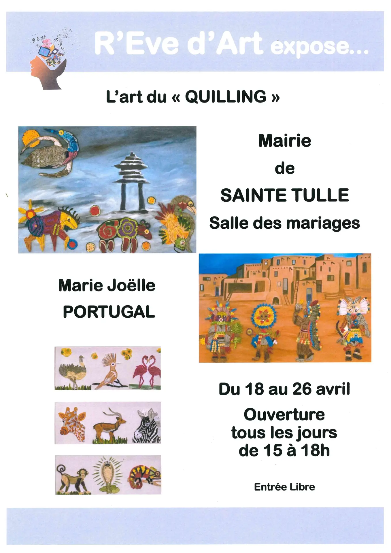 Exposition L'Art du Quilling