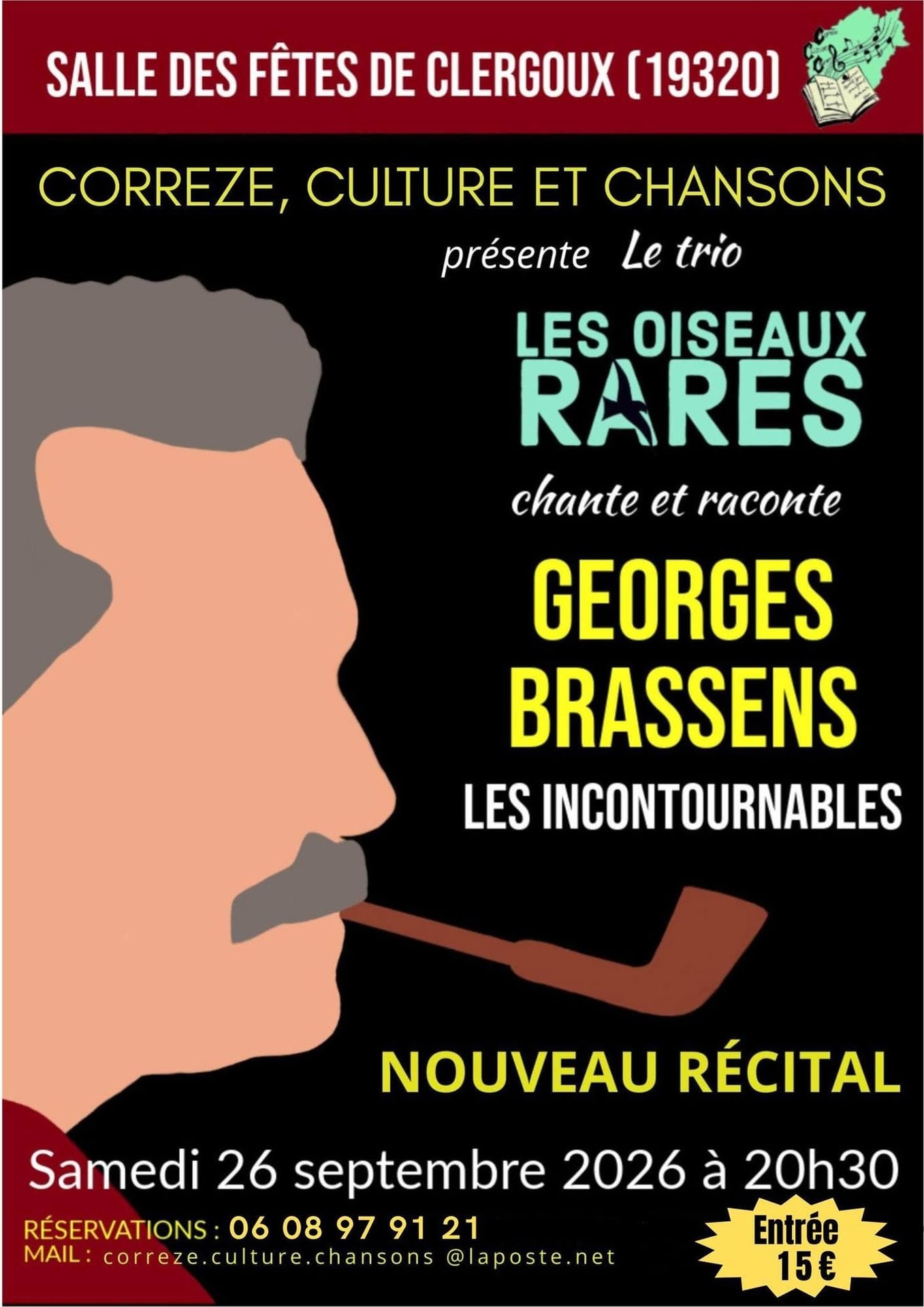Le trio Les oiseaux rares chantent Georges Brassens Nouveau spectacle