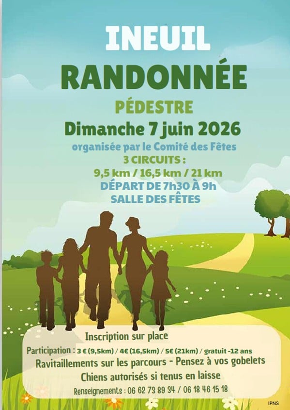 Randonnée pédestre à Ineuil