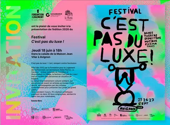 Présentation de la programmation de l'édition 2026 du festival C'est pas du luxe !