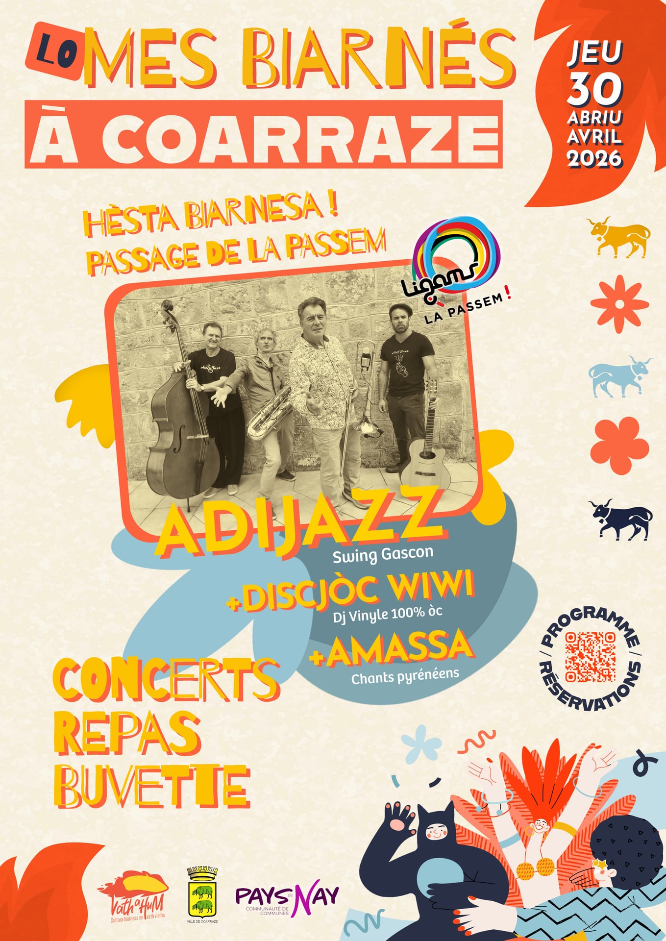 HEST'A HUM! Concert ADIJAZZ + DISCJÒC WIWI + AMASSA et Passage PASSEM