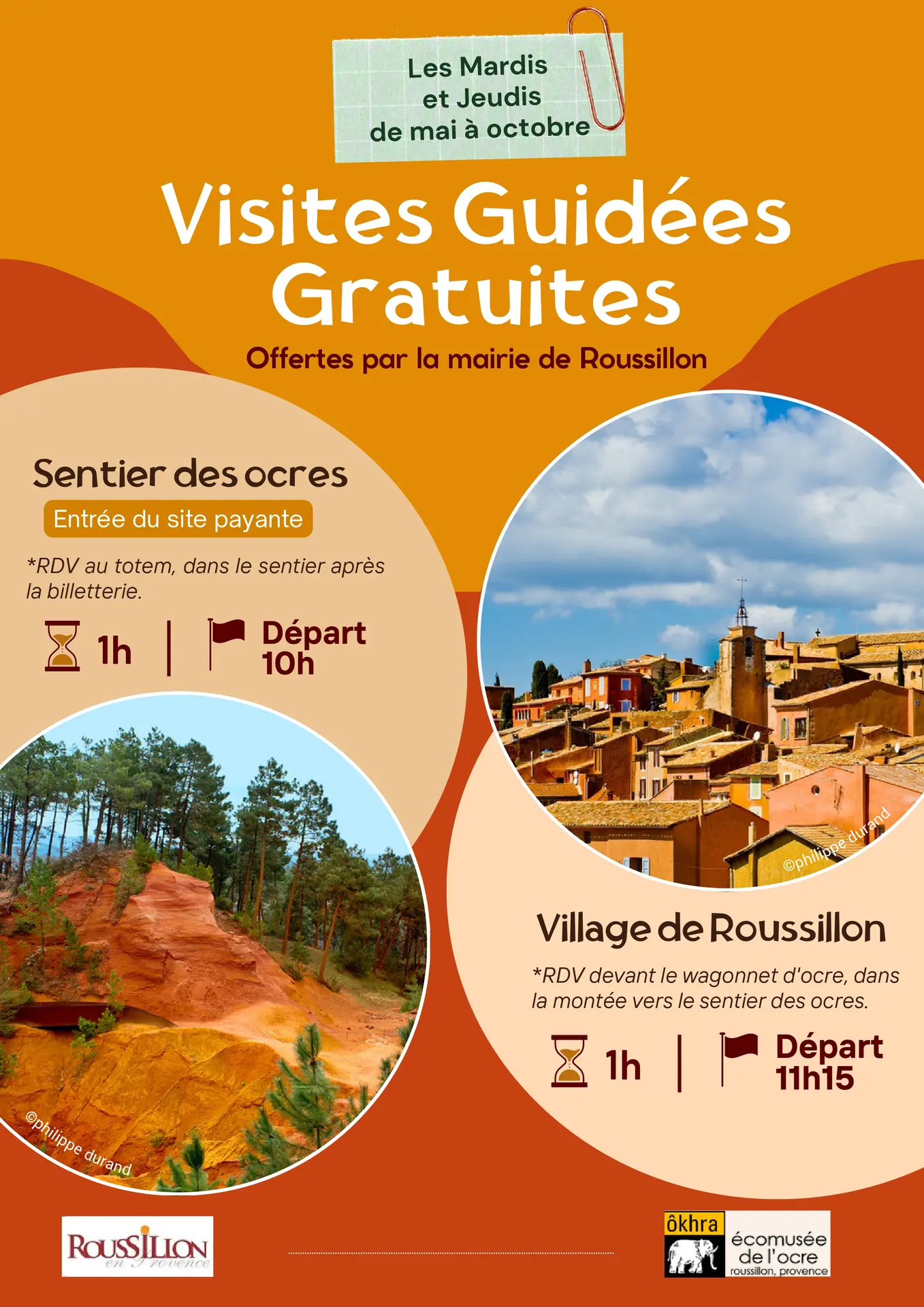 Visite guidée du village de Roussillon