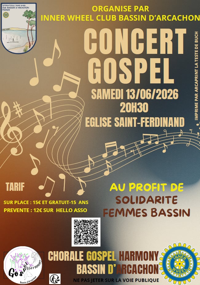 Concert : Gospel Harmonie Bassin Arcachon