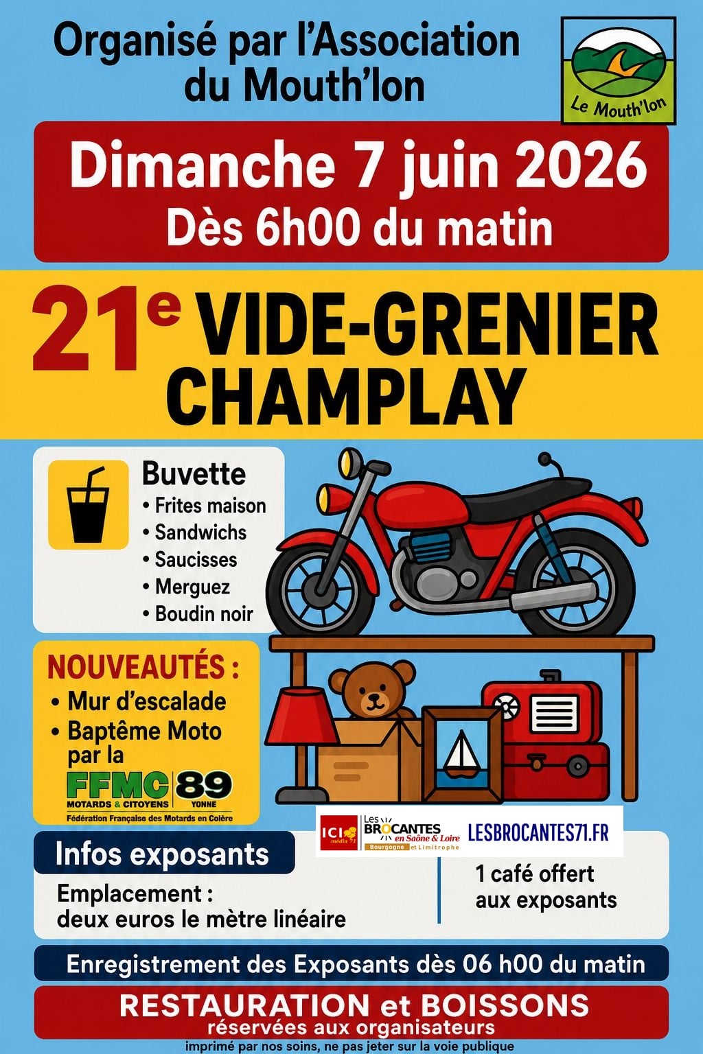 VIDE GRENIER DE CHAMPLAY
