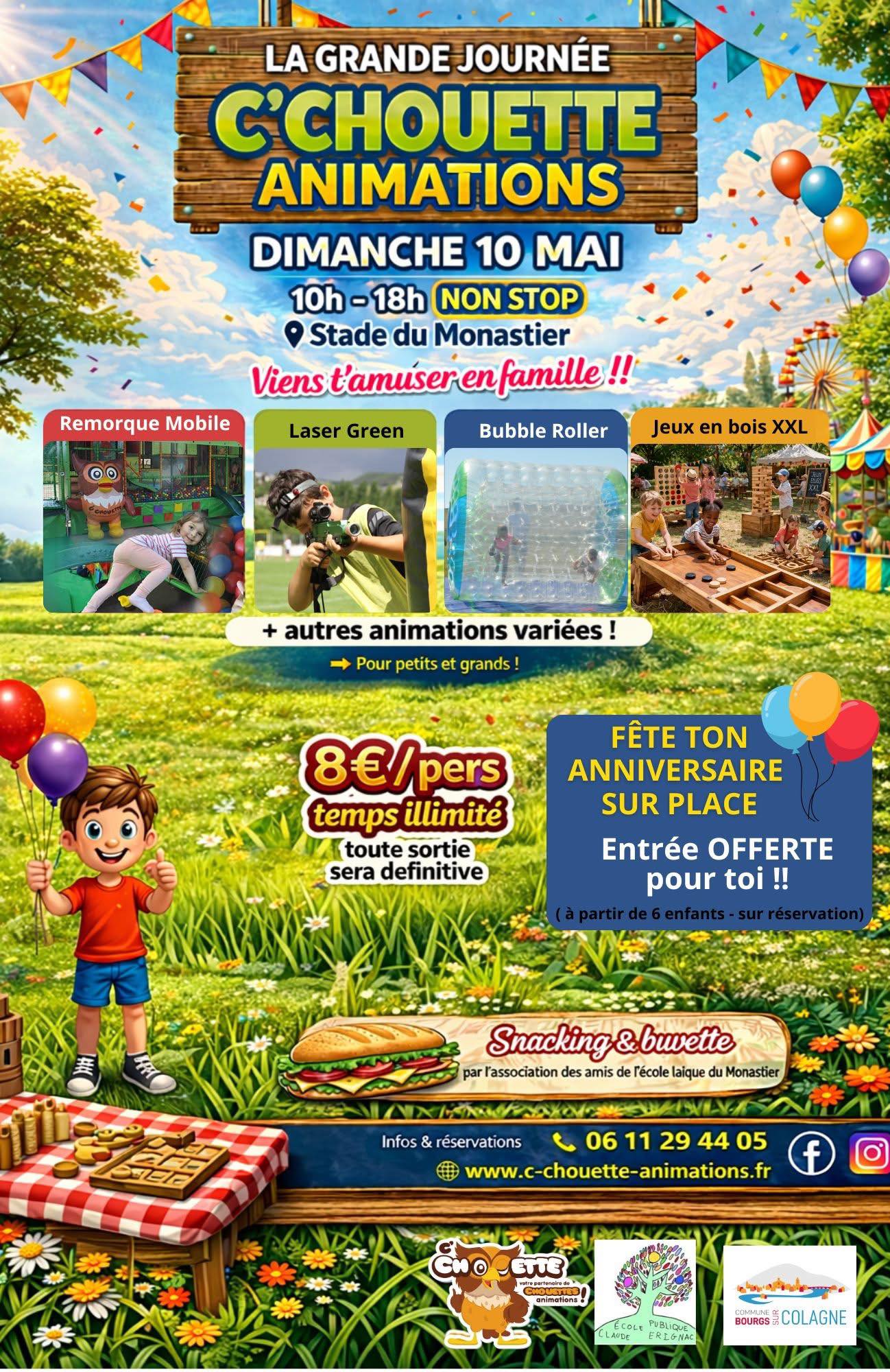 LA GRANDE JOURNÉE C'CHOUETTE ANIMATIONS