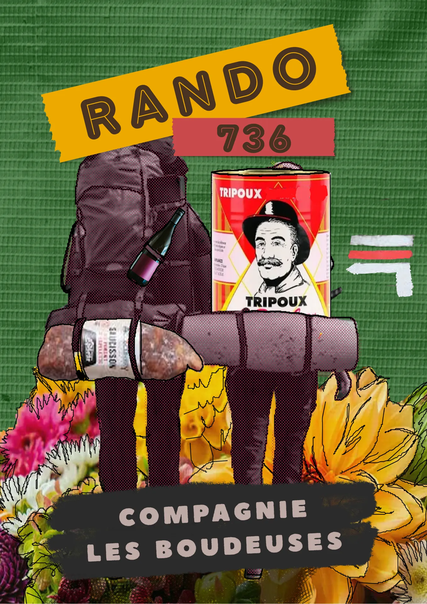RANDO 736 Spectacle en déambulation dans le Village – La Compagnie Les Boudeuses