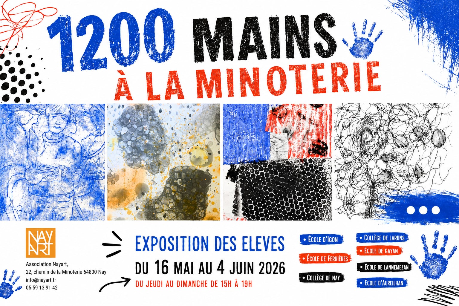 1200 mains à la Minoterie, l'exposition des élèves
