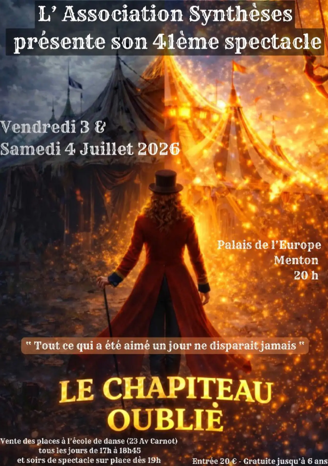 Spectacle de l'école de danse : "Le chapiteau oublié"