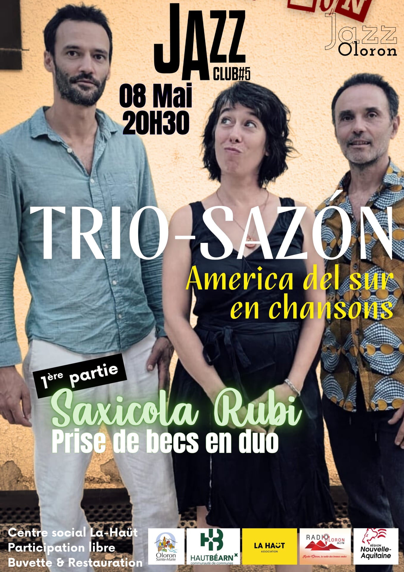 Soirée Jazz Club - Trio-Sazon