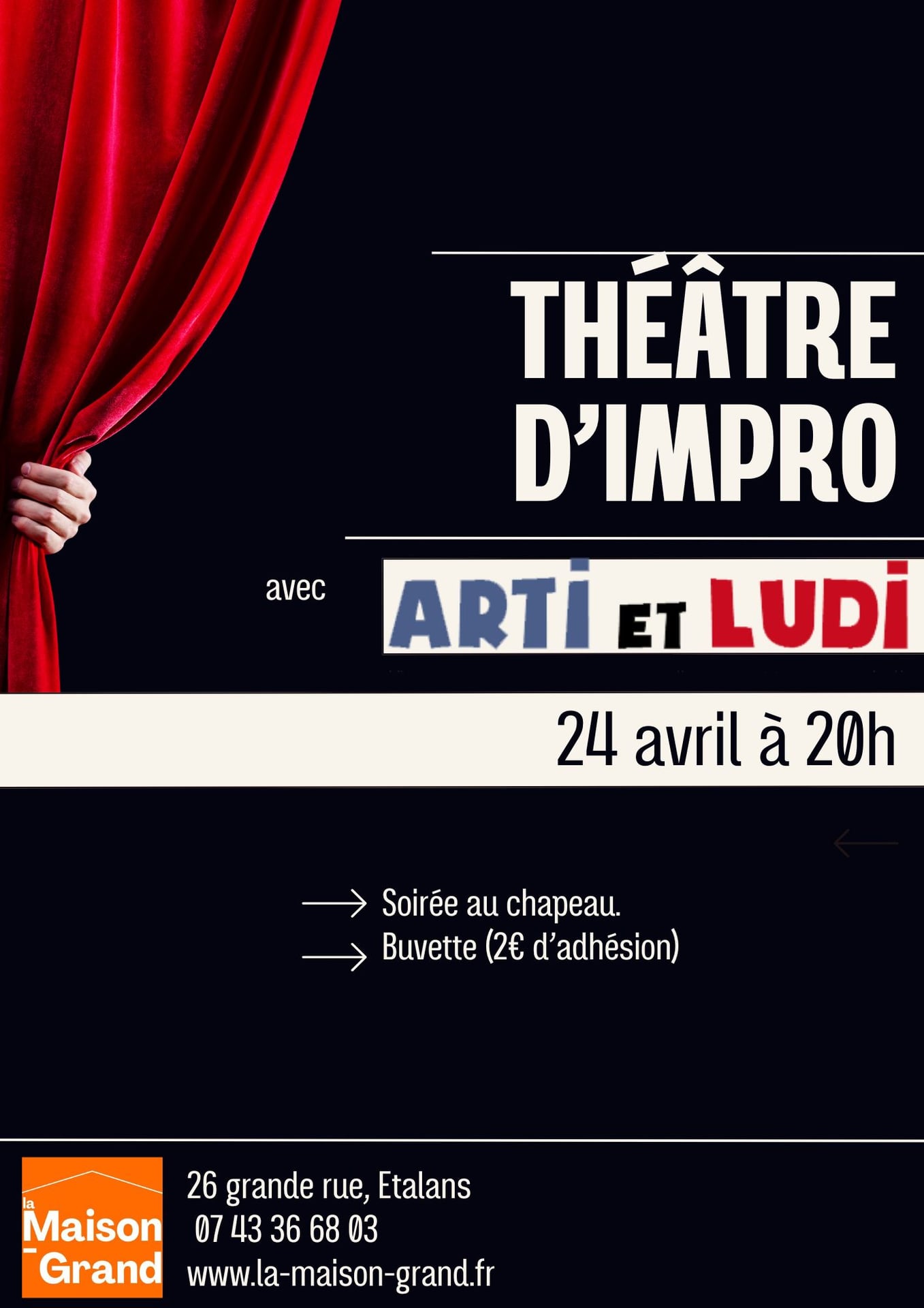 Théâtre d'impro, avec Art et Ludi