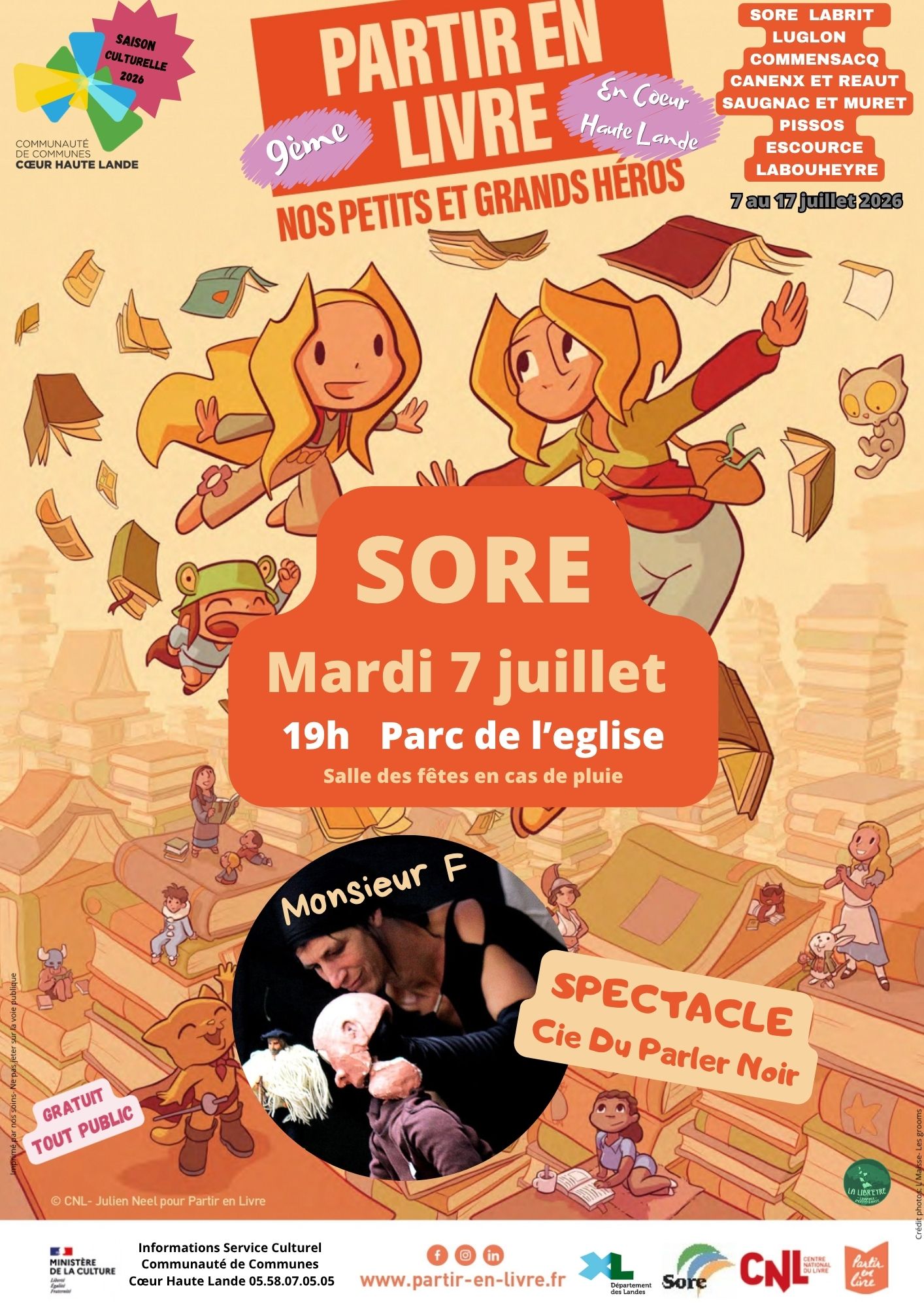 9ème Festival Partir en Livre en Coeur Haute Lande
