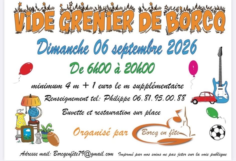 Vide grenier à Borcq-sur-Airvault