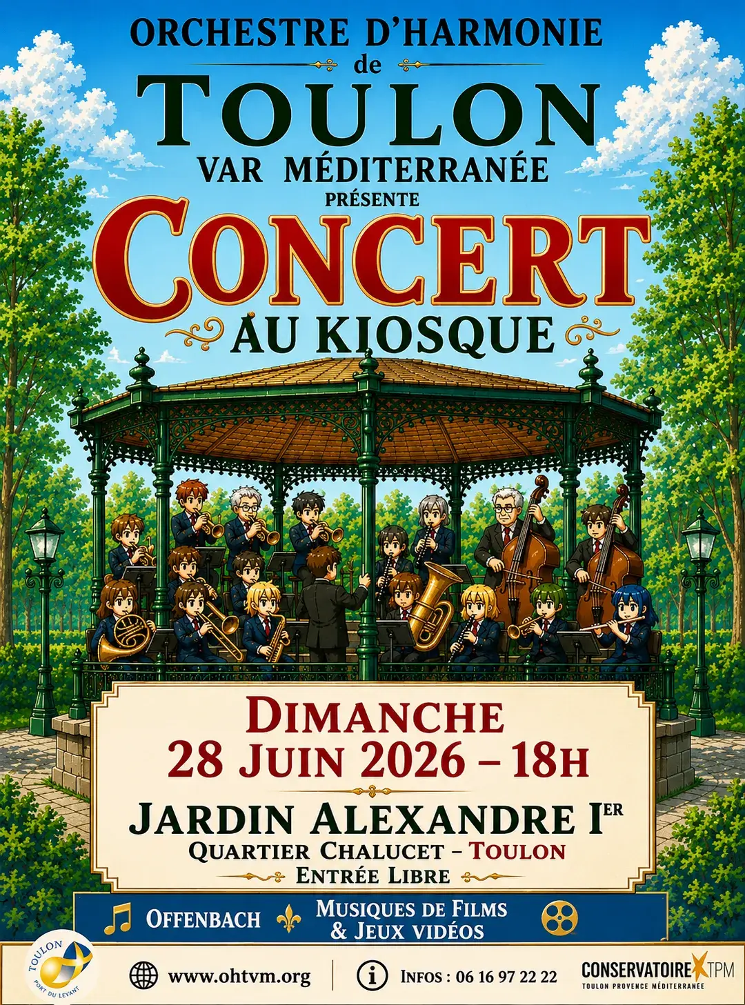 Concert de l'Orchestre d'Harmonie Toulon Var Méditerranée