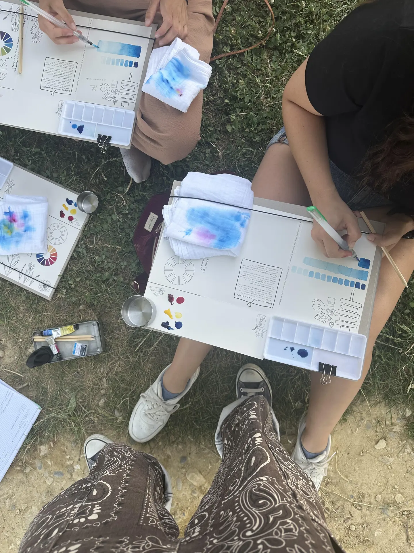 Pause ré-créative à l'aquarelle au Jardin des Peintres