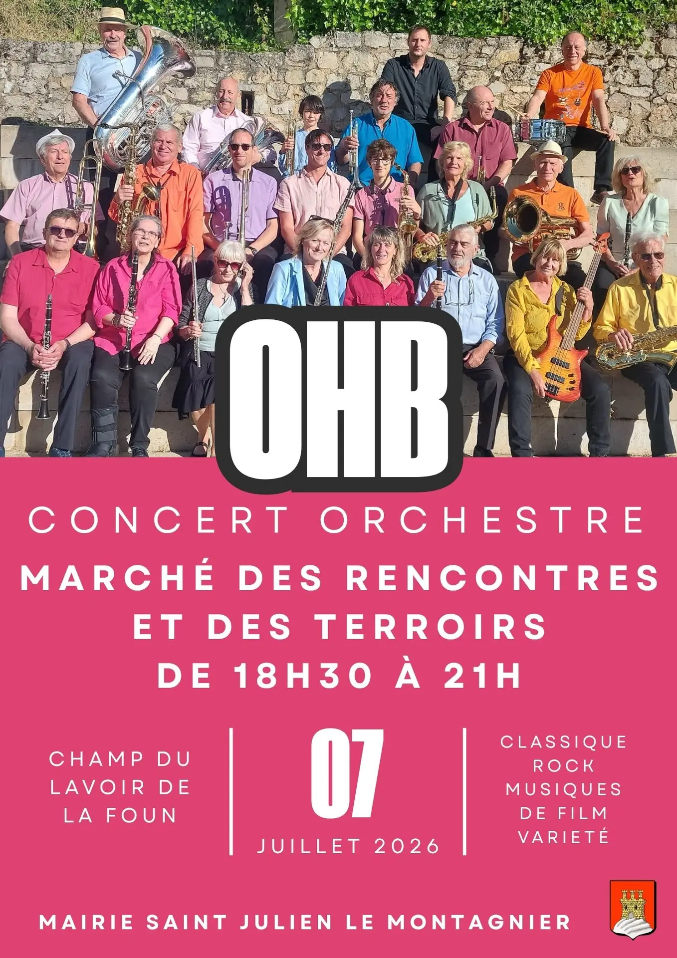 Concert : OHB - Orchestre | Marché des rencontres et des terroirs