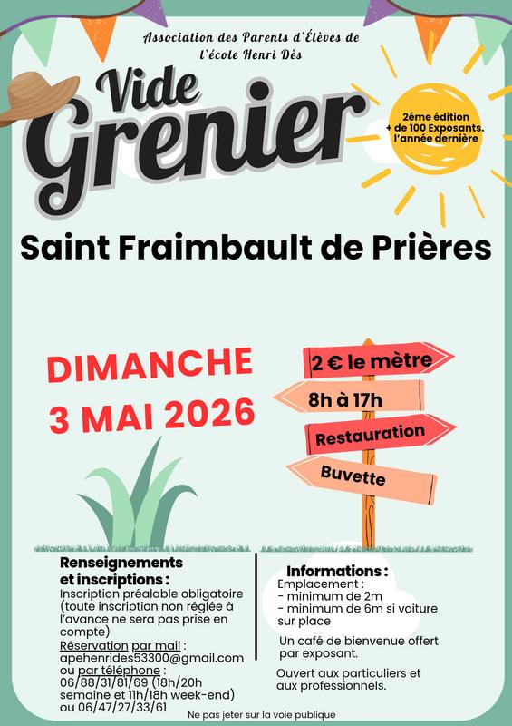 Vide grenier de l'ape