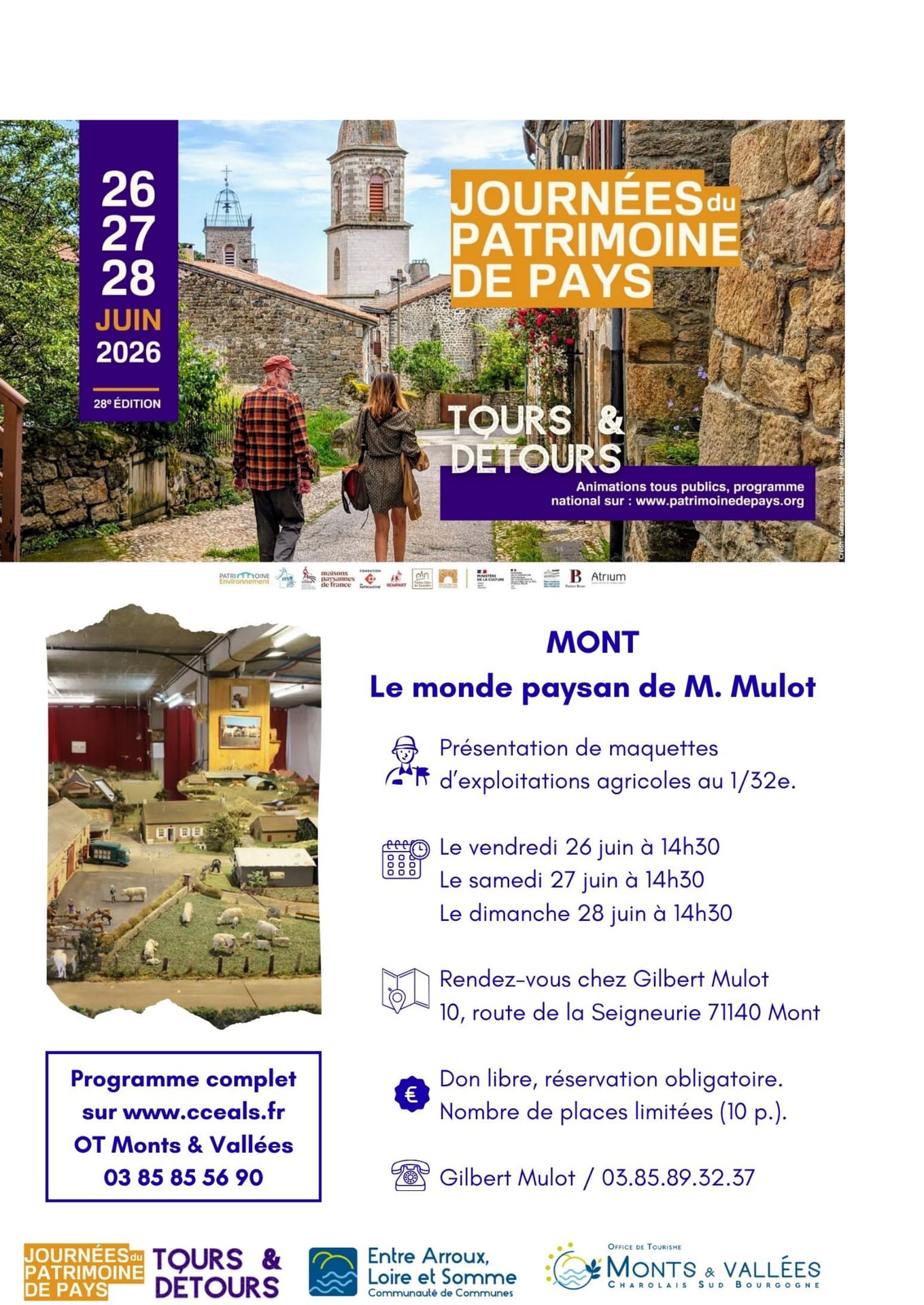 Journées  du patrimoine de pays à Mont