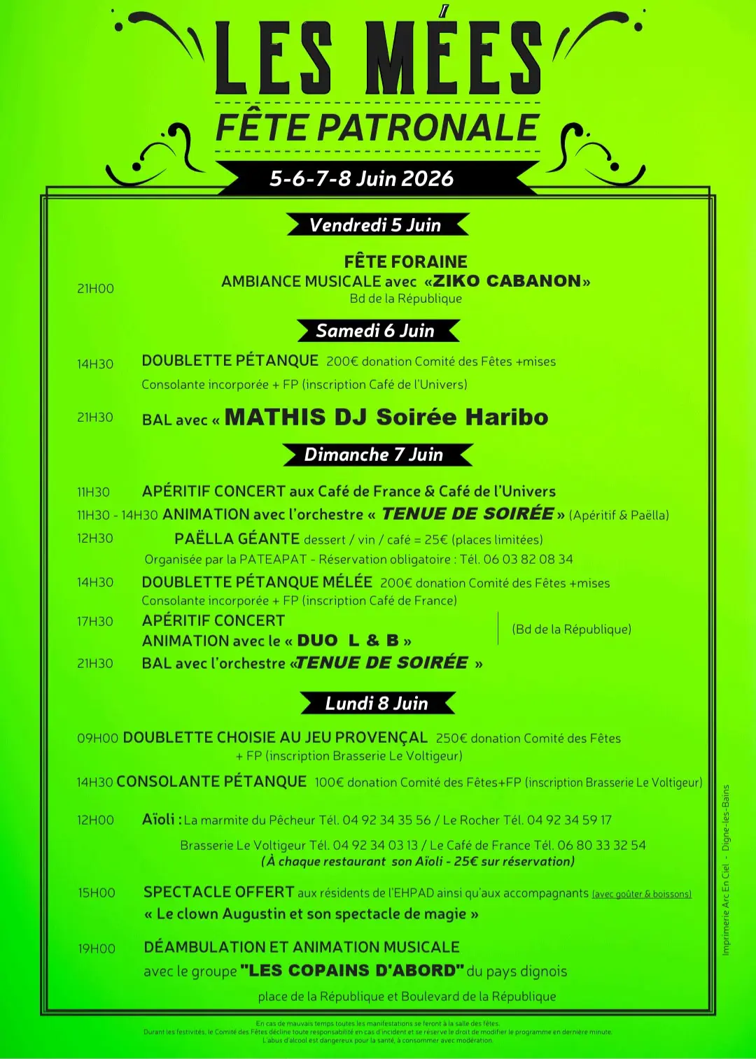 Fête patronale aux Mées
