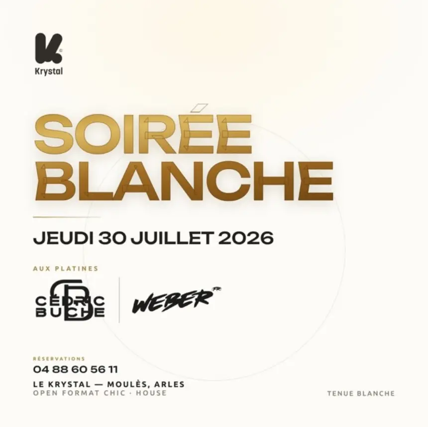 Soirée blanche au Krystal