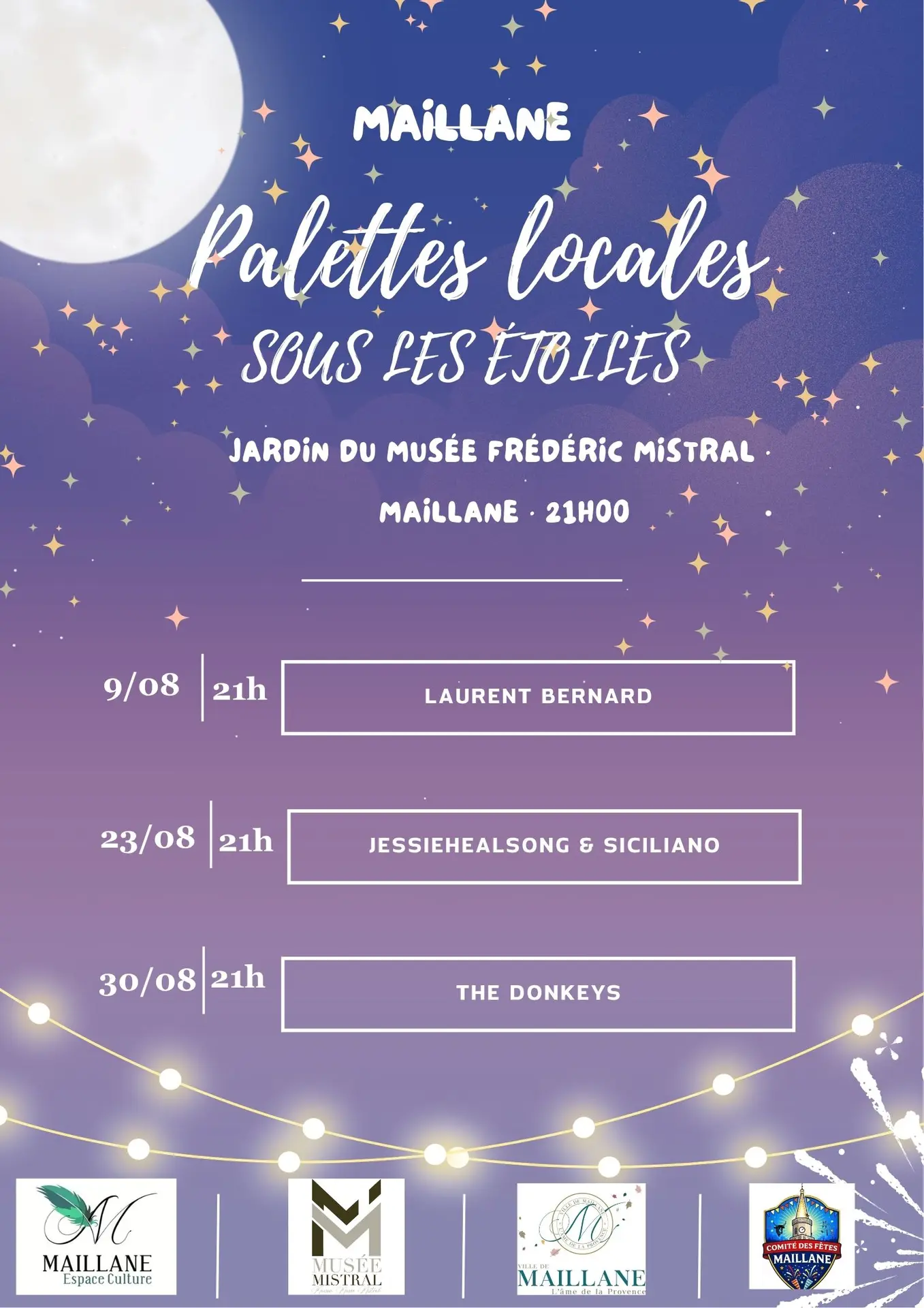 Palettes locales sous les étoiles