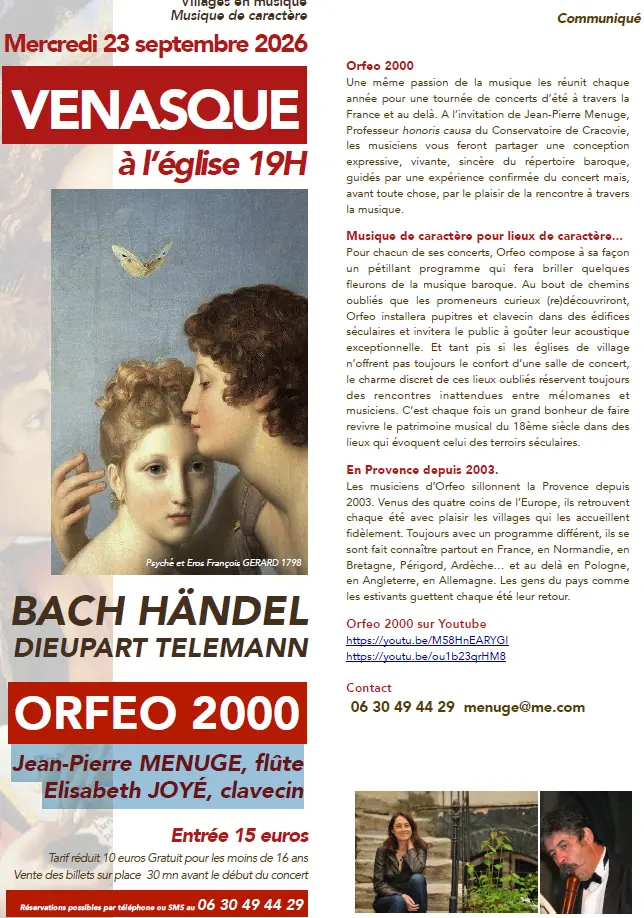 Concert à l'église : Orfeo 2000