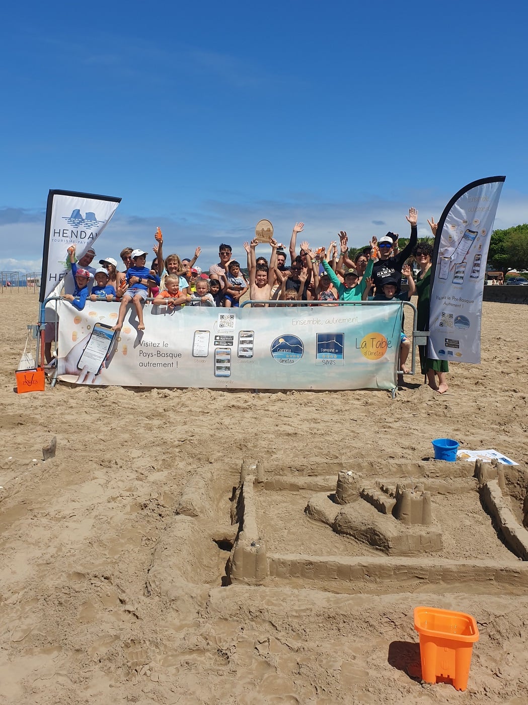 Concours de châteaux de sable - Camping Ametza