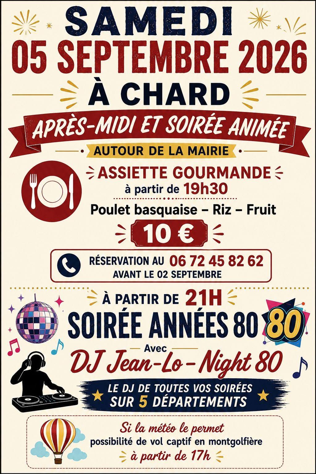 Après-midi et soirée animé