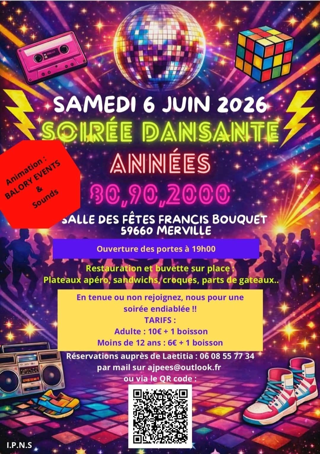 Soirée Dansante Années 80, 90, 2000