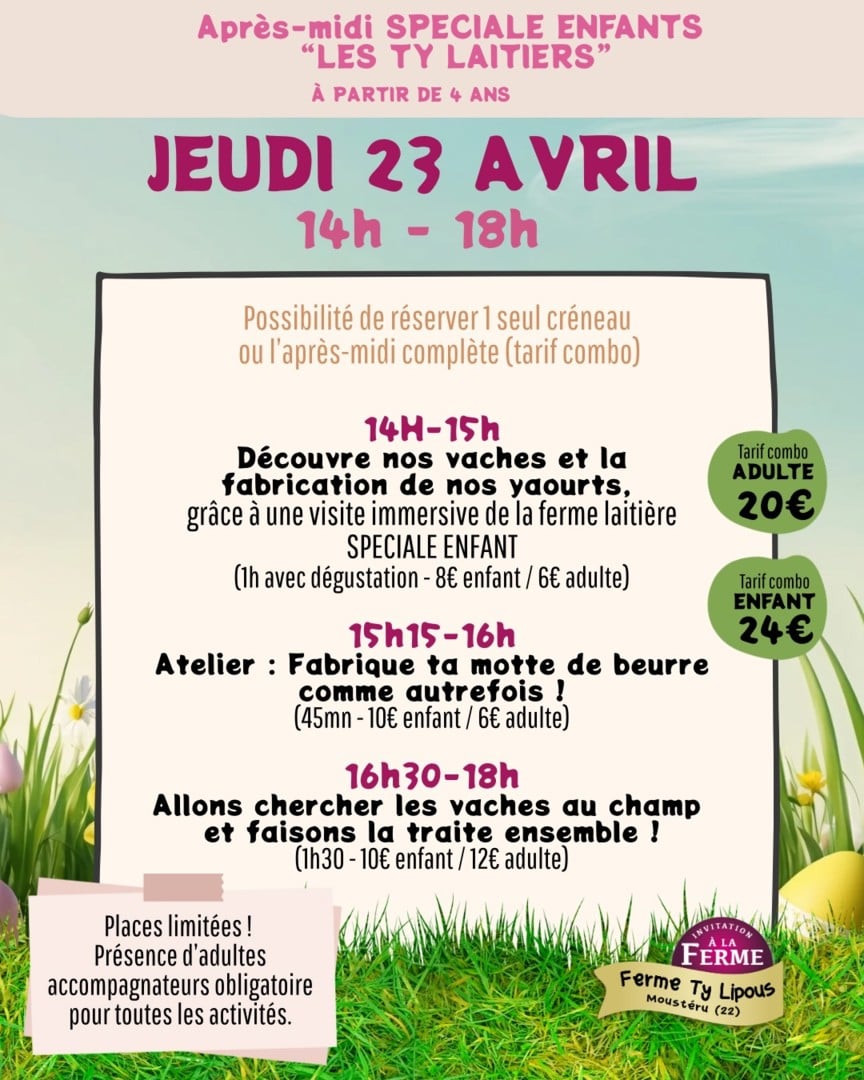 Après-midi spéciale enfants « Les Ty laitiers »