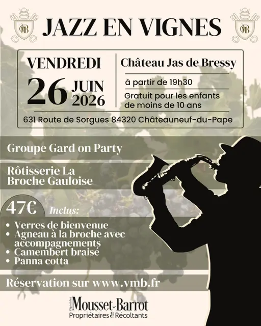 Jazz en Vignes au Château Jas de Bressy