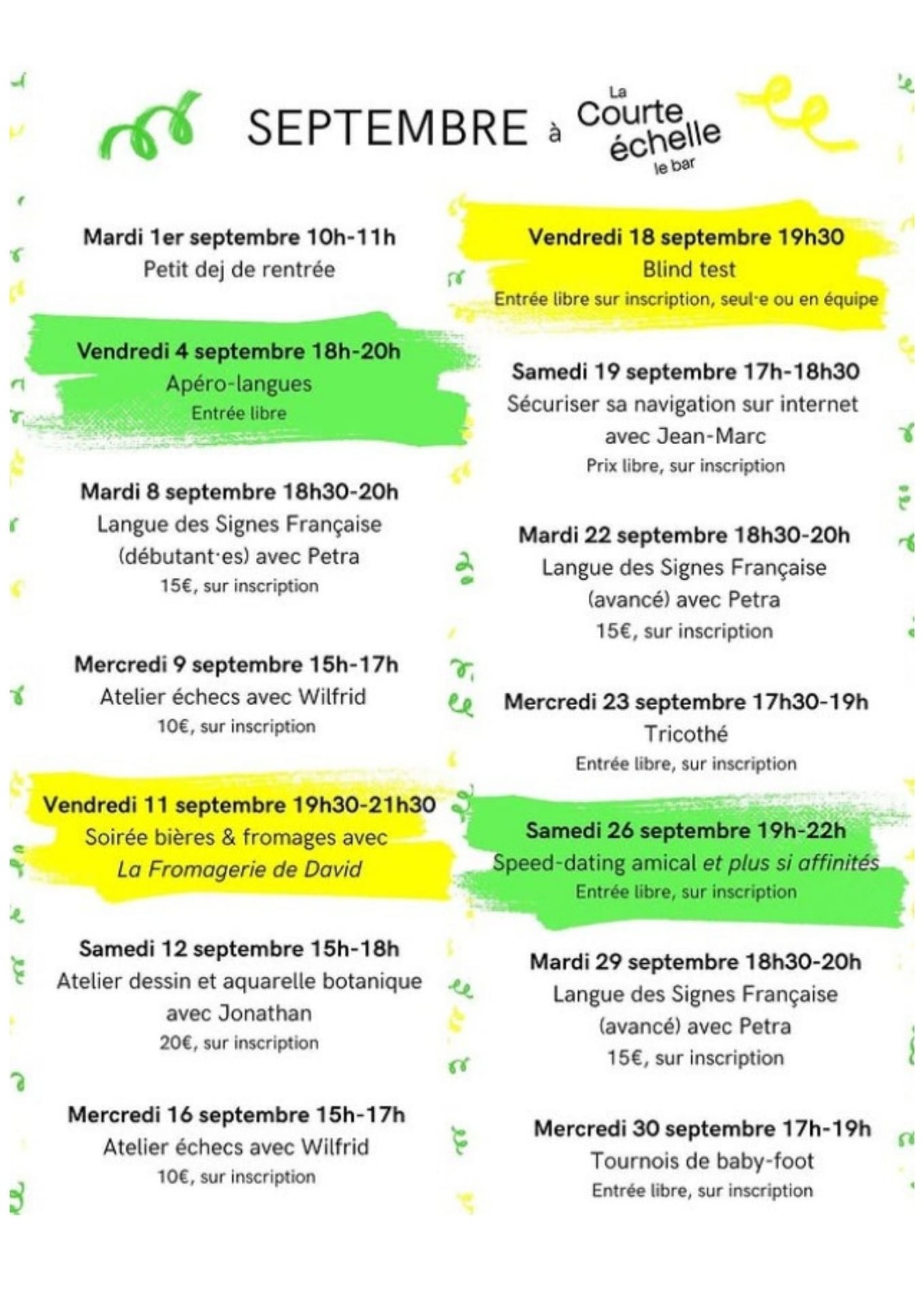 Speed meeting amical et plus si affinités