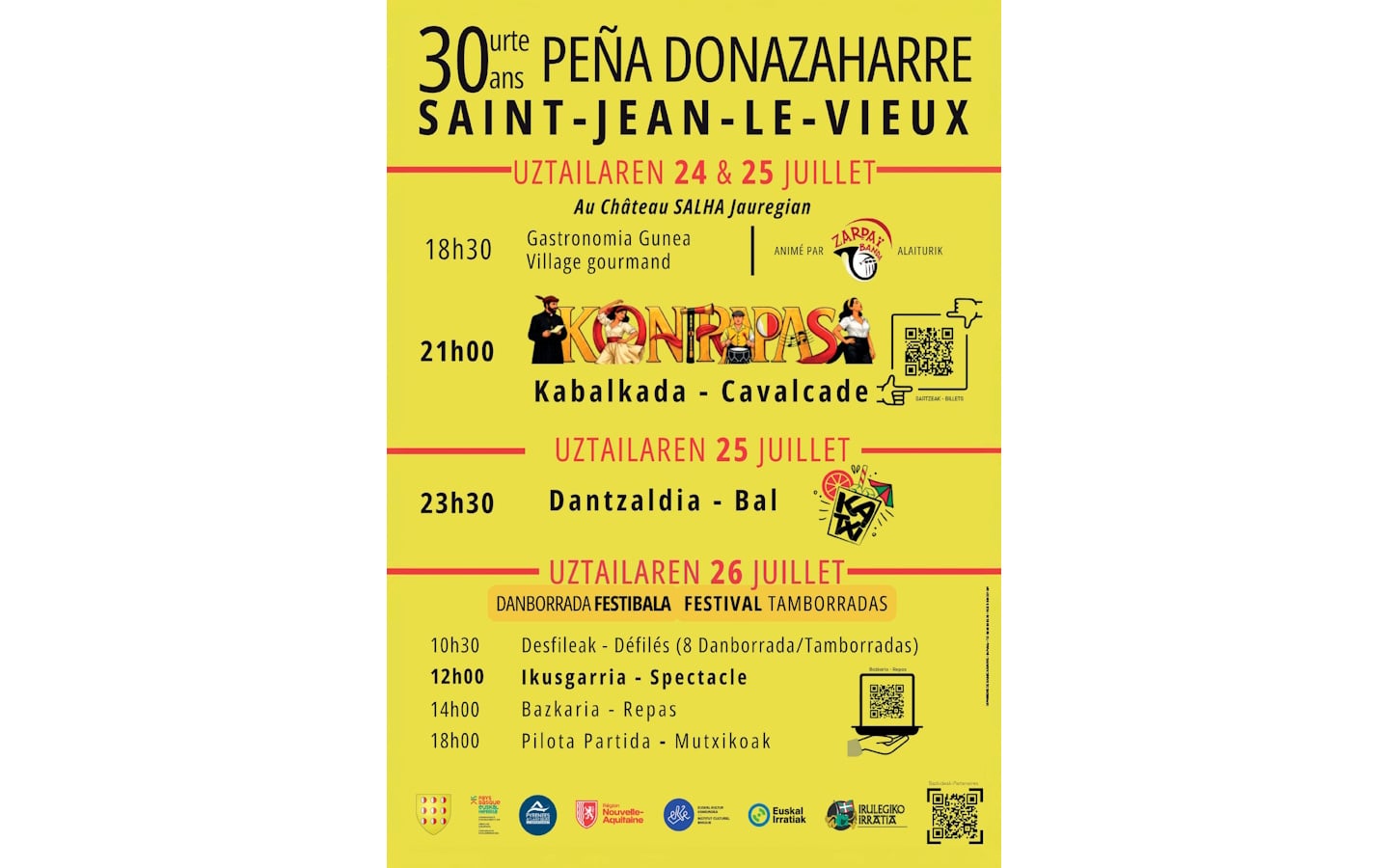 30 ans de la peña Donazaharre : festival Tamborradas