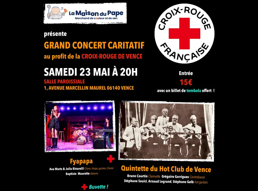 Grand concert caritatif au profit de la croix rouge de Vence