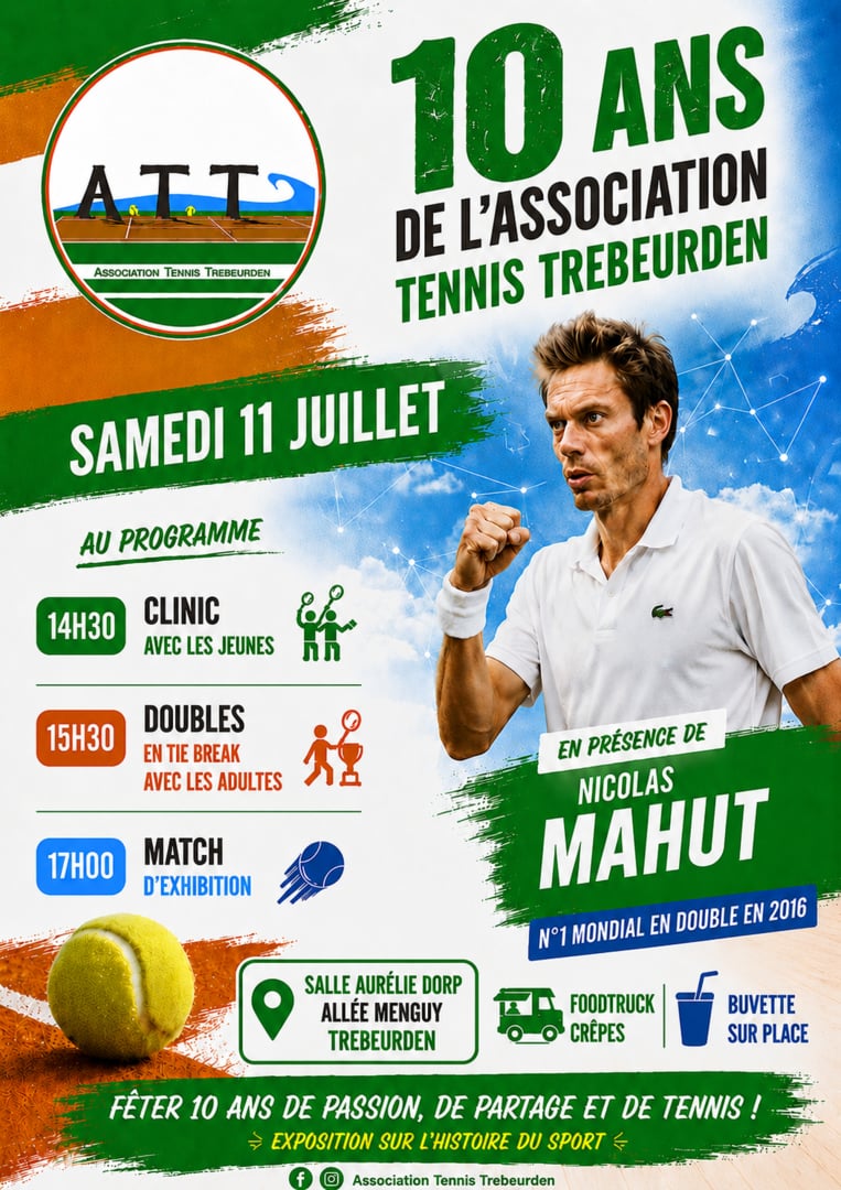 10 ANS de l’Association Tennis Trebeurden