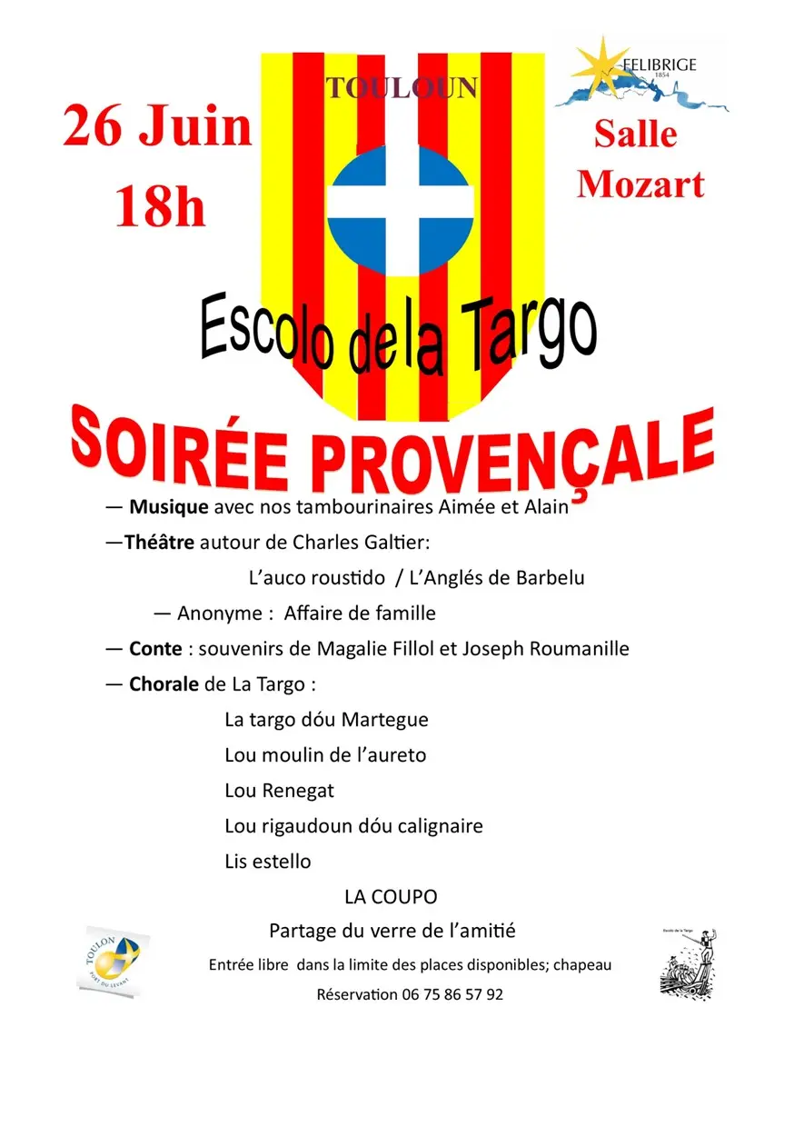 Soirée provençale avec l'Escolo de la Targo