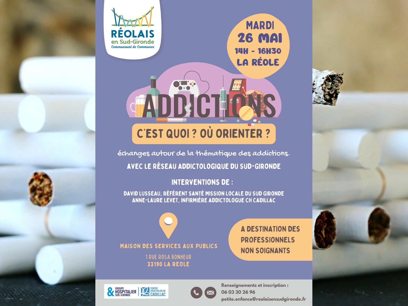 Journée de sensibilisation au repérage des addictions