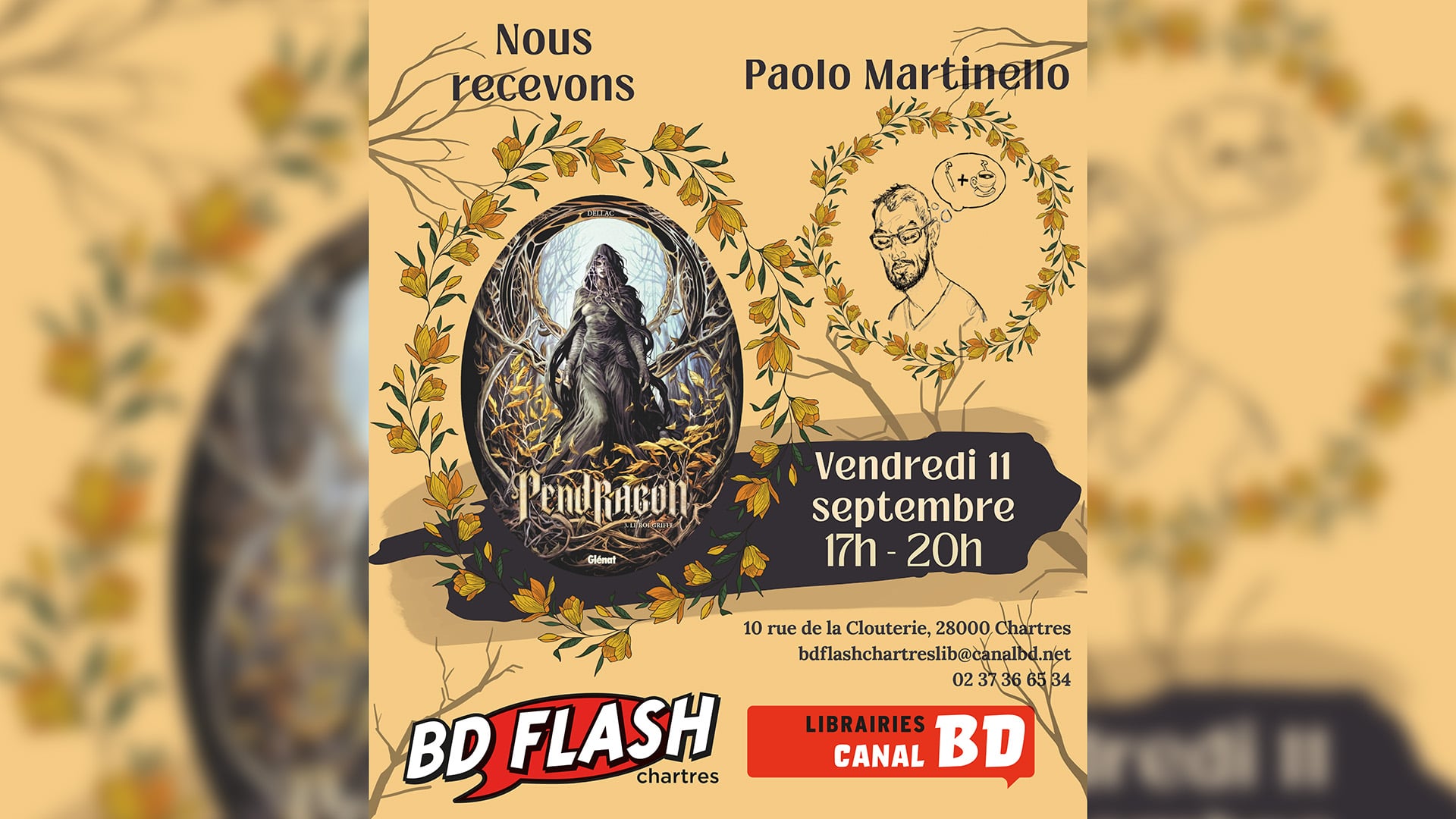 Séance de dédicace de Paolo Martinello pour "Pendragon"
