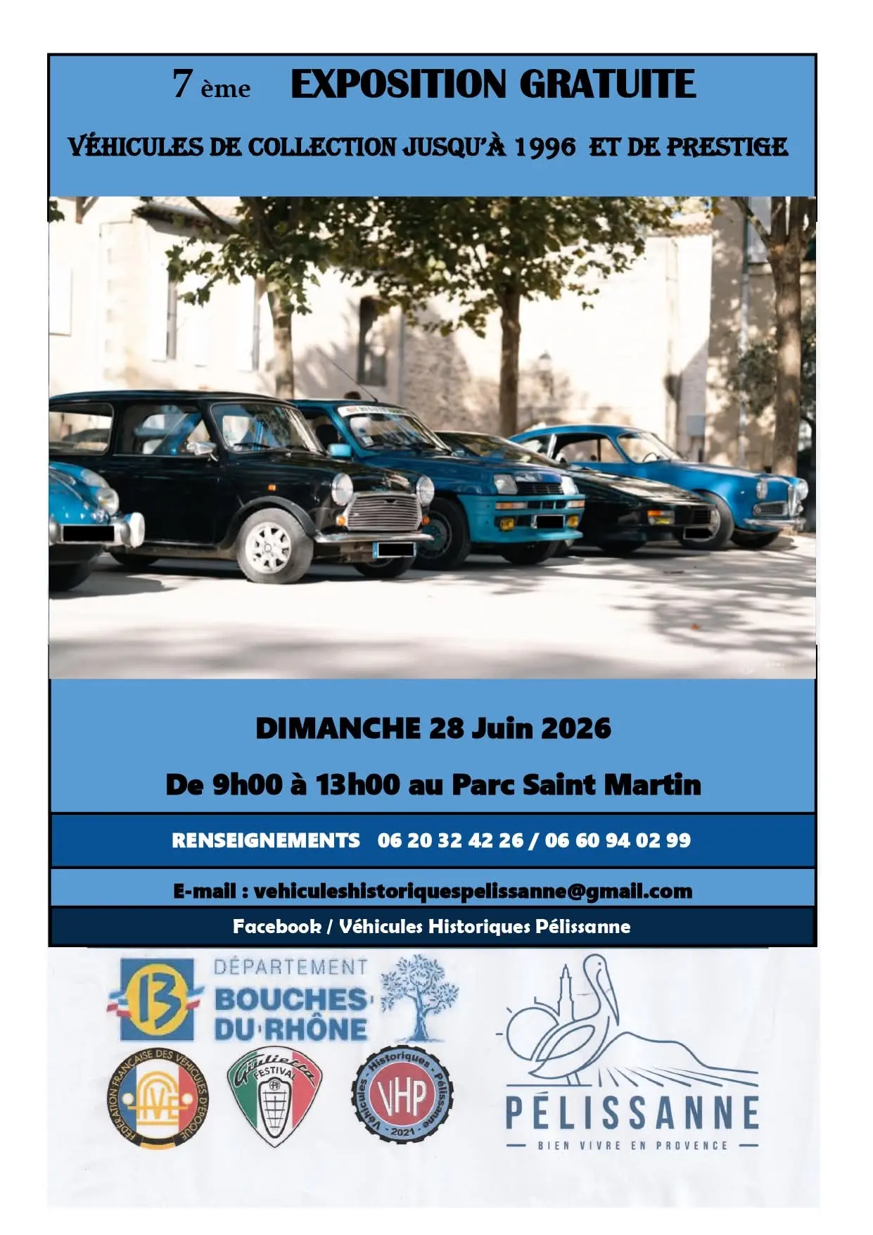 7e Exposition Véhicules de collection au Parc Saint Martin