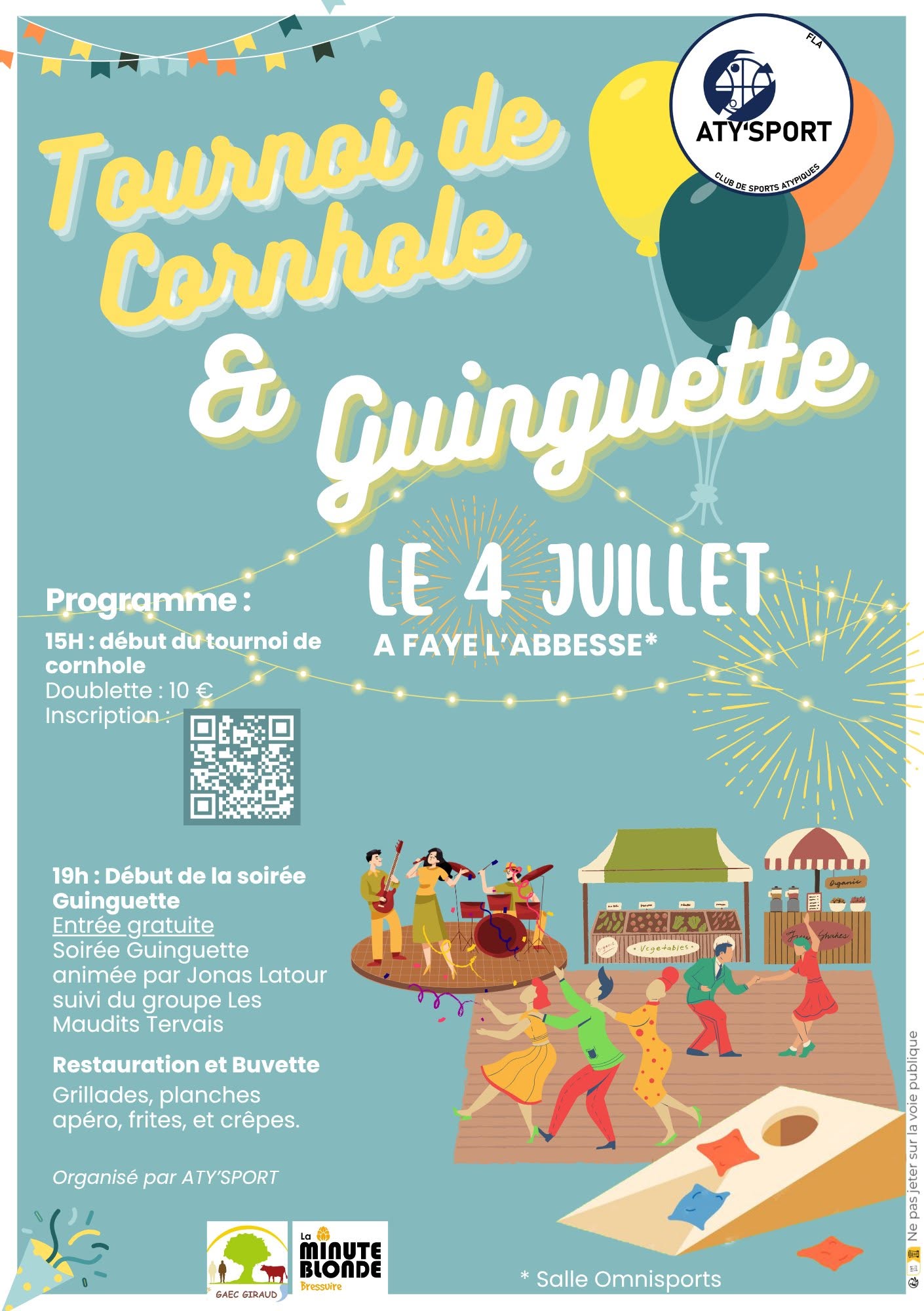 Tournoi de cornhole et guinguette