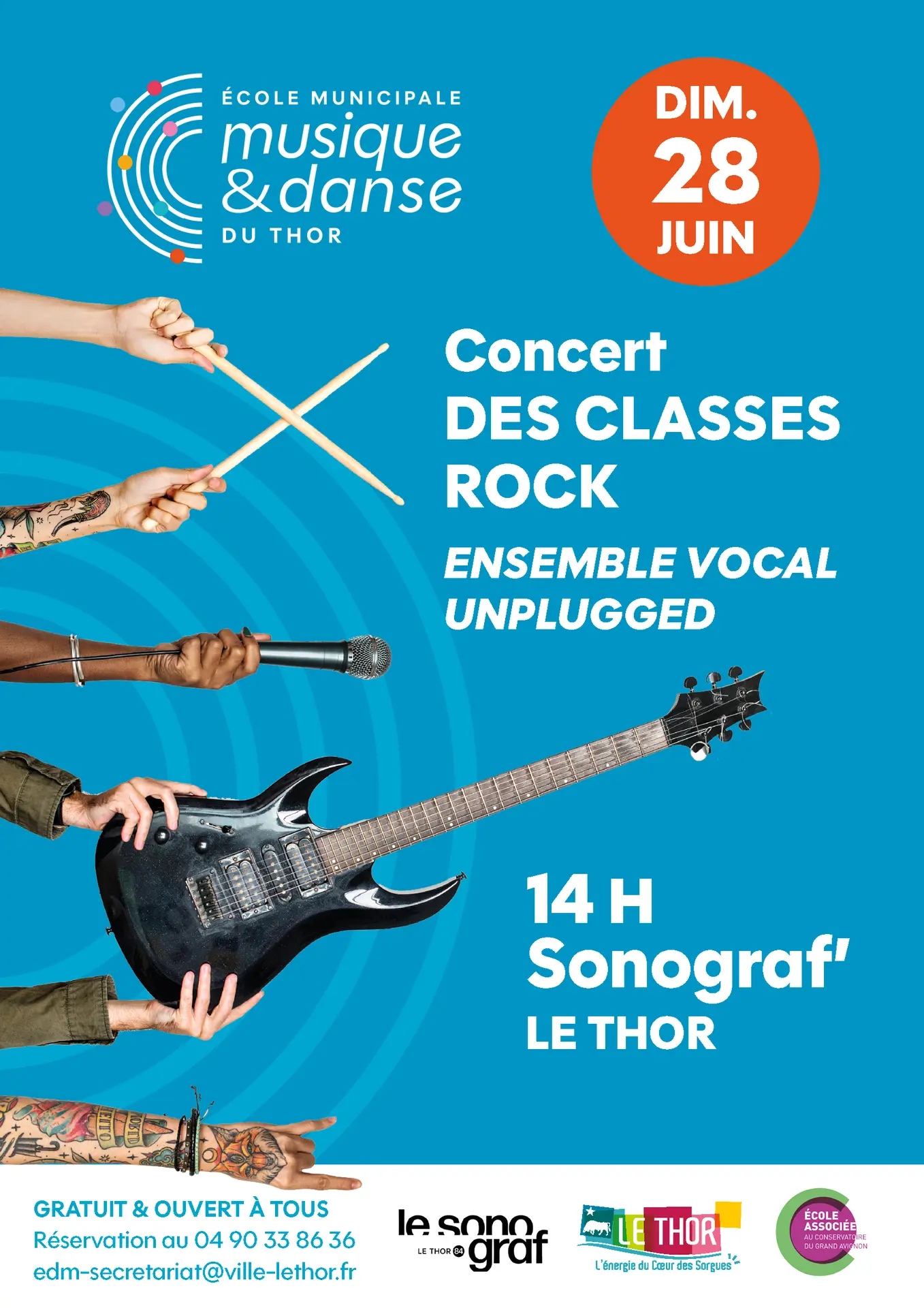 Concert des Classes Rock - Music Zac et Ensemble Vocal Unplugged