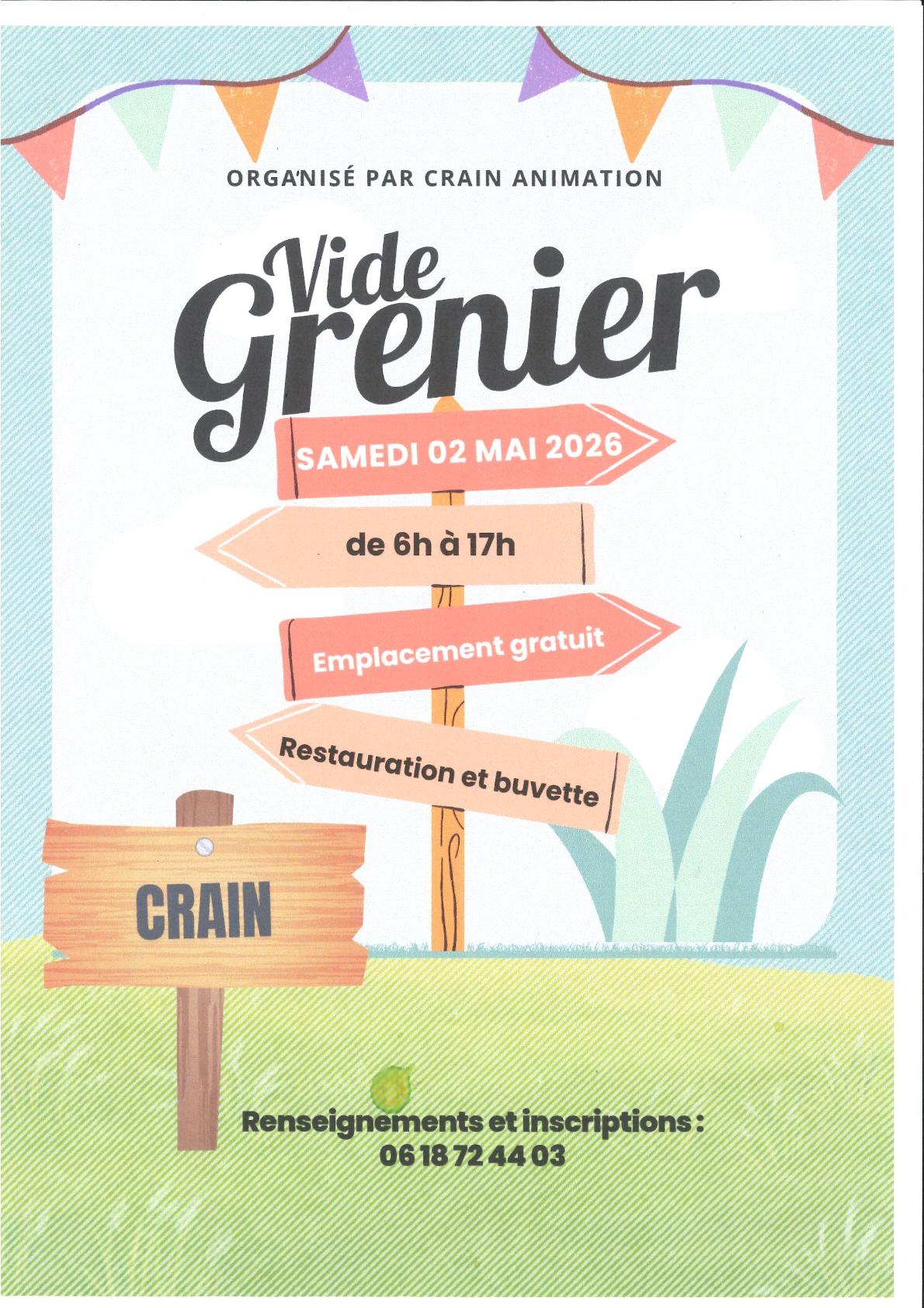 Vide-grenier à Crain