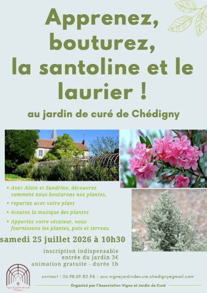 Atelier boutures au jardin