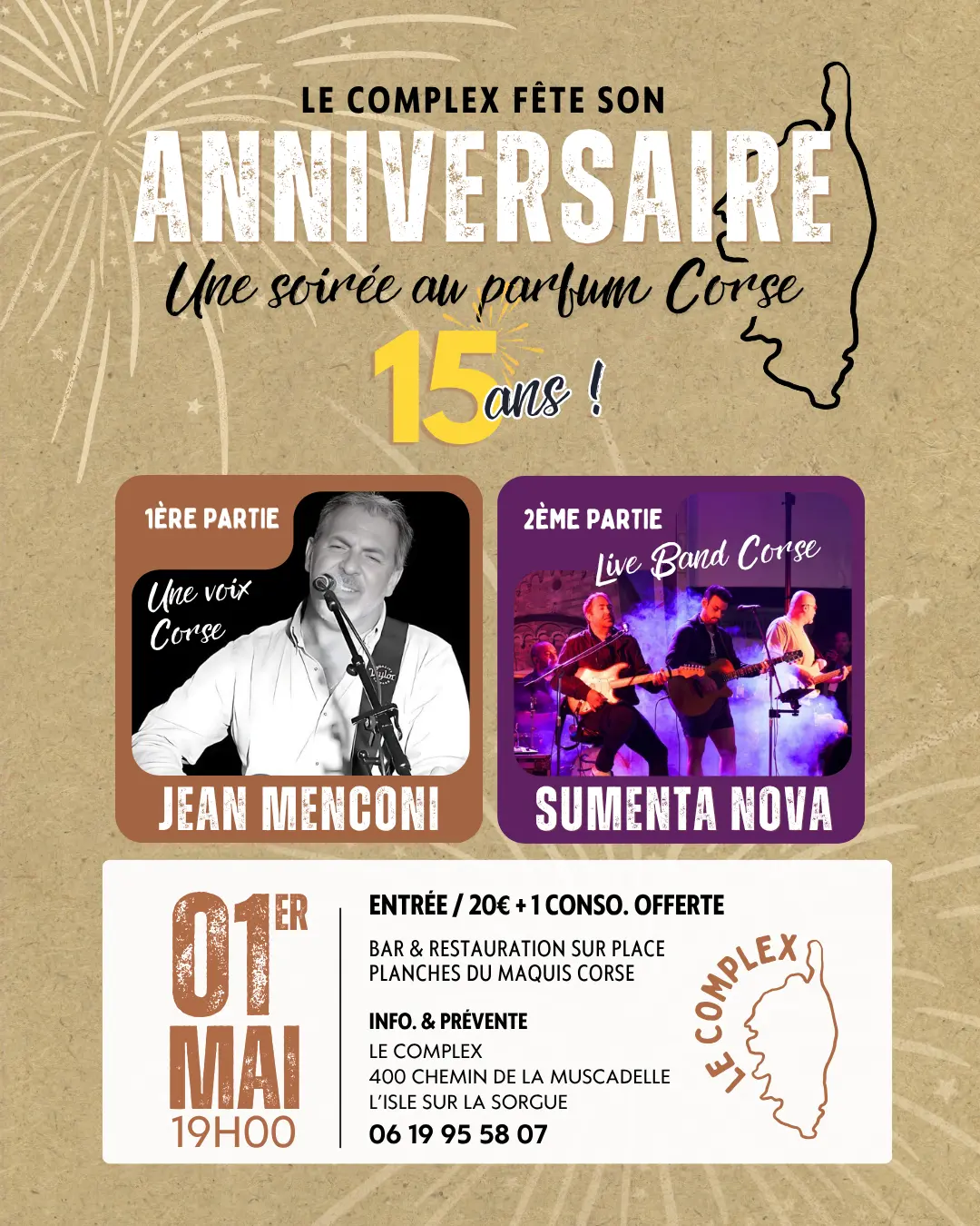Concert LIVE au parfum Corse