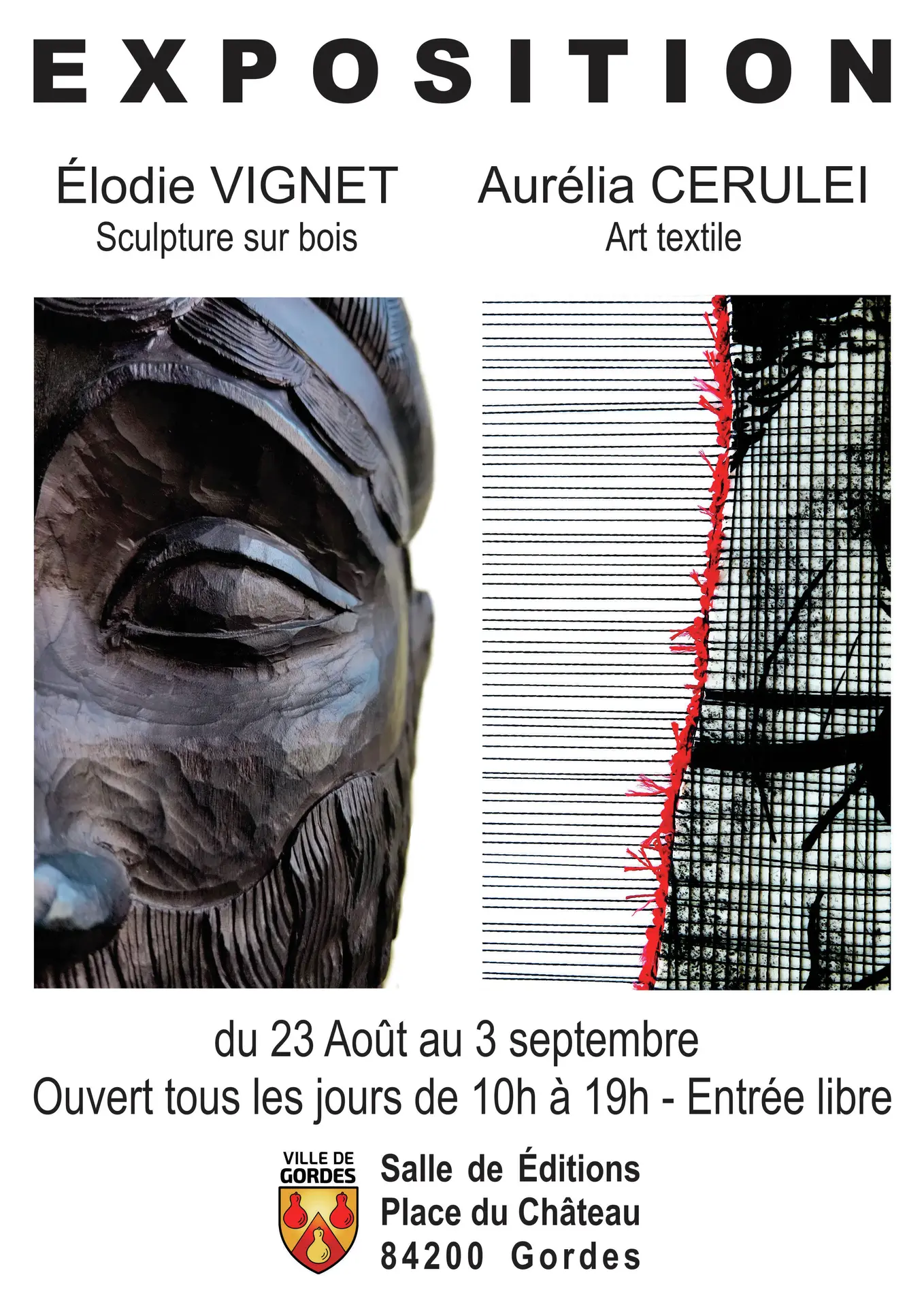Exposition  Élodie Vignet et Aurélia Cerulei