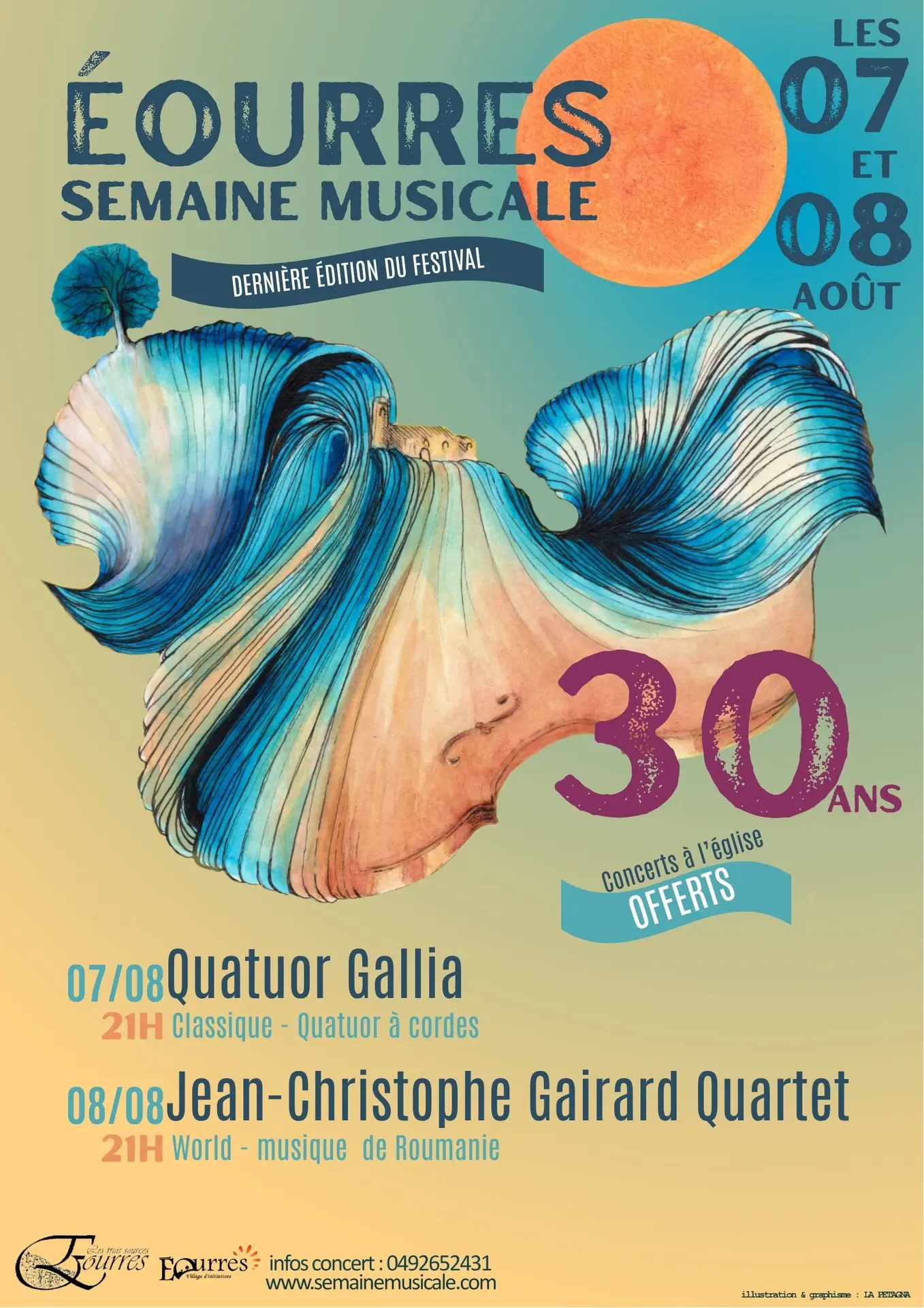 La semaine musicale d'Eourres : Quatuor Gallia