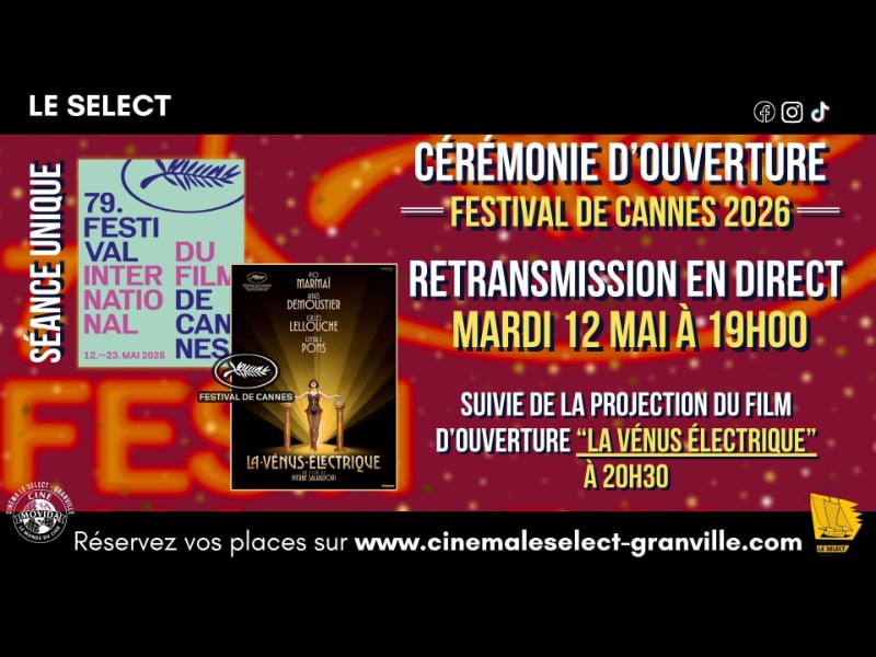 Soirée d'ouverture du festival de cannes en direct et avant-première de "la vénus électrique"