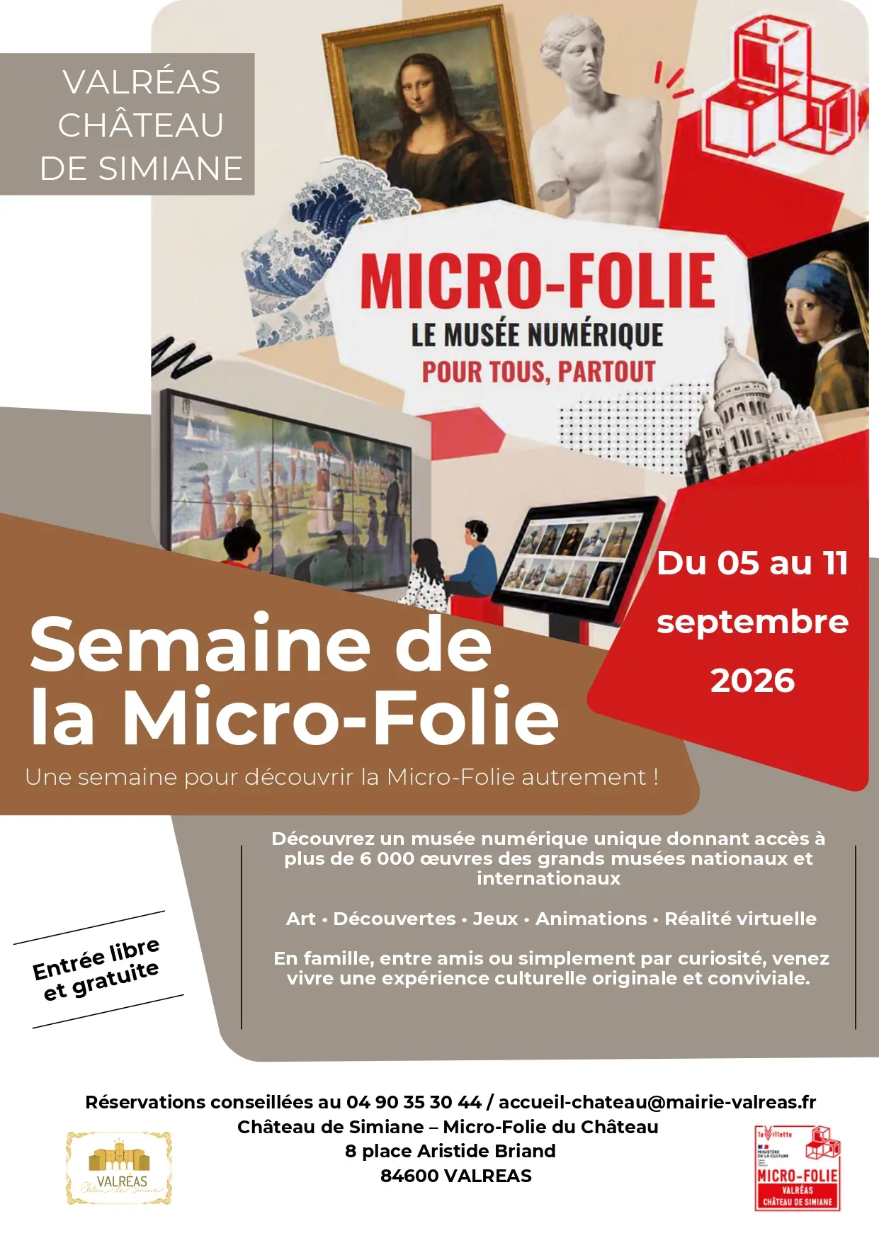 La 1ère semaine de la Micro Folie du Château de Simiane