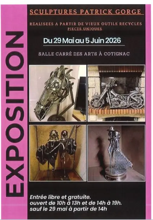 Exposition : Sculptures - Patrick Gorge
